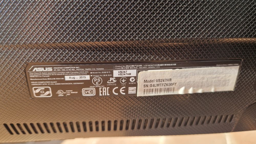 Monitor ASUS VS247HR – 23.6" Full HD