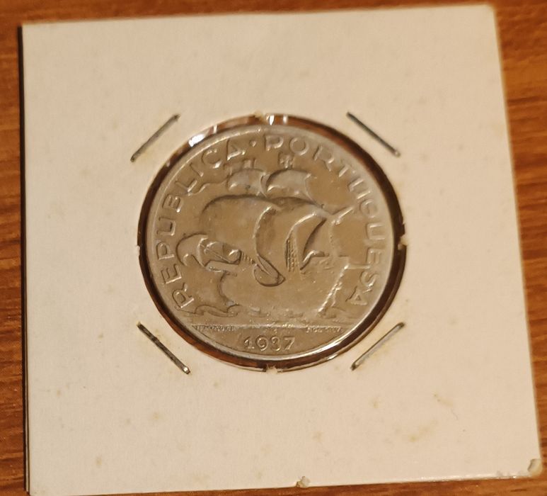 Moeda 5 escudos 1937 prata