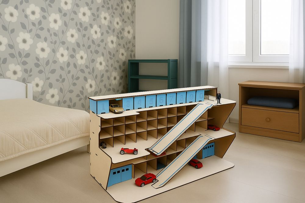 Паркінг для машинок, дитяча парковка, hotweels