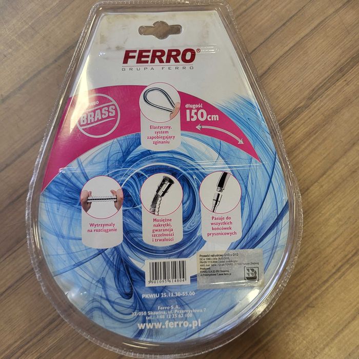Wąż prysznicowy natryskowy Ferro W80 150cm