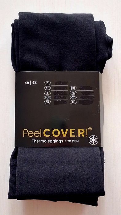 Nowe czarne termolegginsy legginsy termiczne 46/48 Feel C.O.V.E.R!