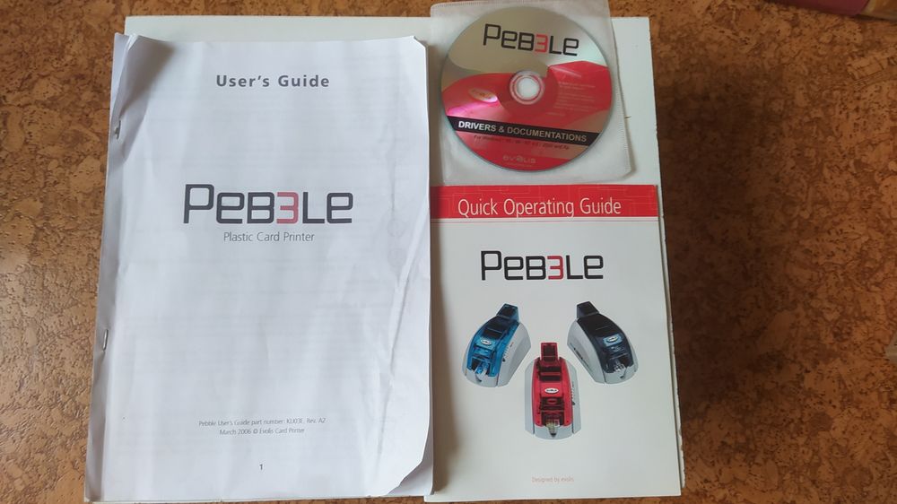 Принтер пластиковых карт Evolis Pebble 3  Б/у  Рабочий
