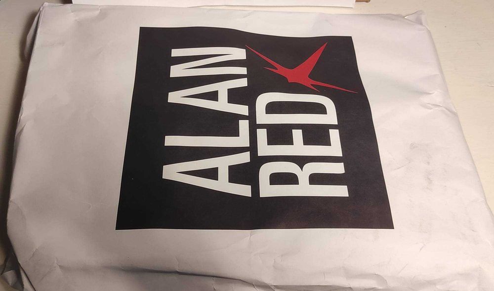 4x koszulka T-shirt Alan Red Basic V-neck | Bawełna, Czarny, Rozmiar S
