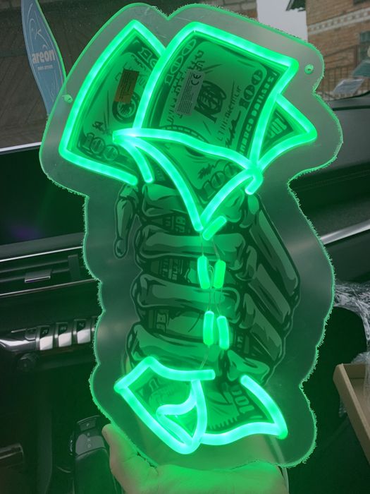 Неонова вивіска яскрава