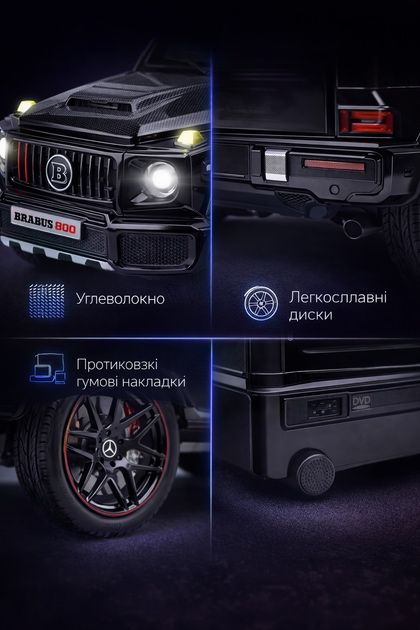 Іграшкова колекційна дитяча модель автомобіль Mercedes G-Class з інерційним механізмом Мерседес Гелік Brabus G700 15 см 1:32