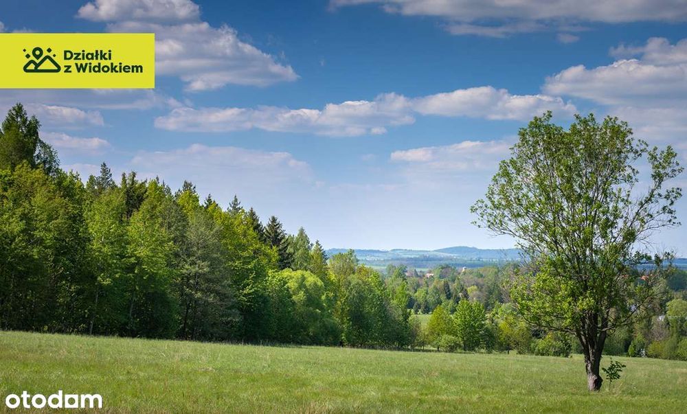 Rębiszów - działka budowlana z widokiem na Pogórze Izerskie