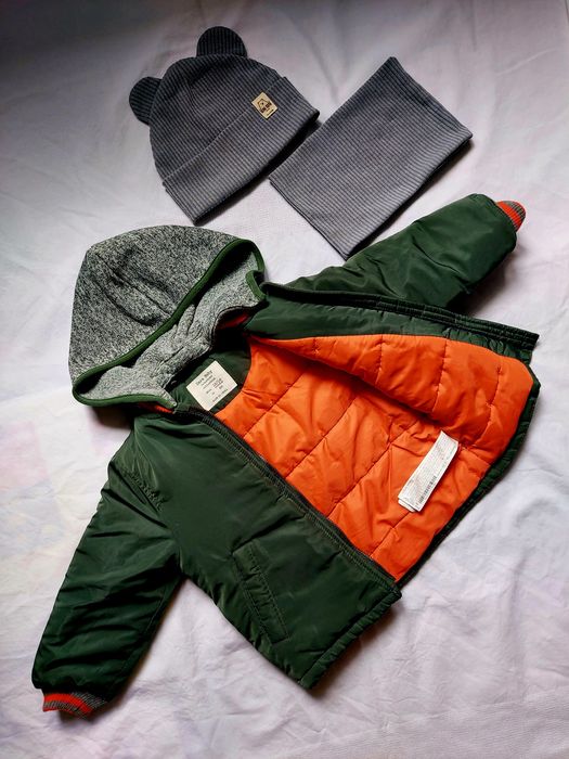 Куртка ZARA 86 р. + шапочка та хомут