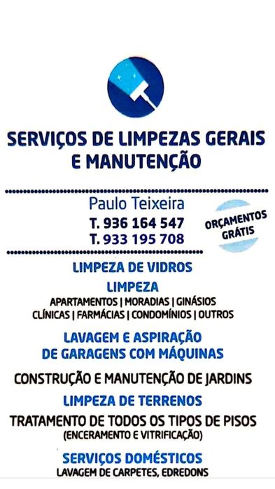 Servicos limpesa e jardinagem