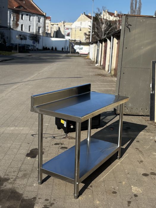 Stół gastronomiczny nierdzewny z półką – nowy