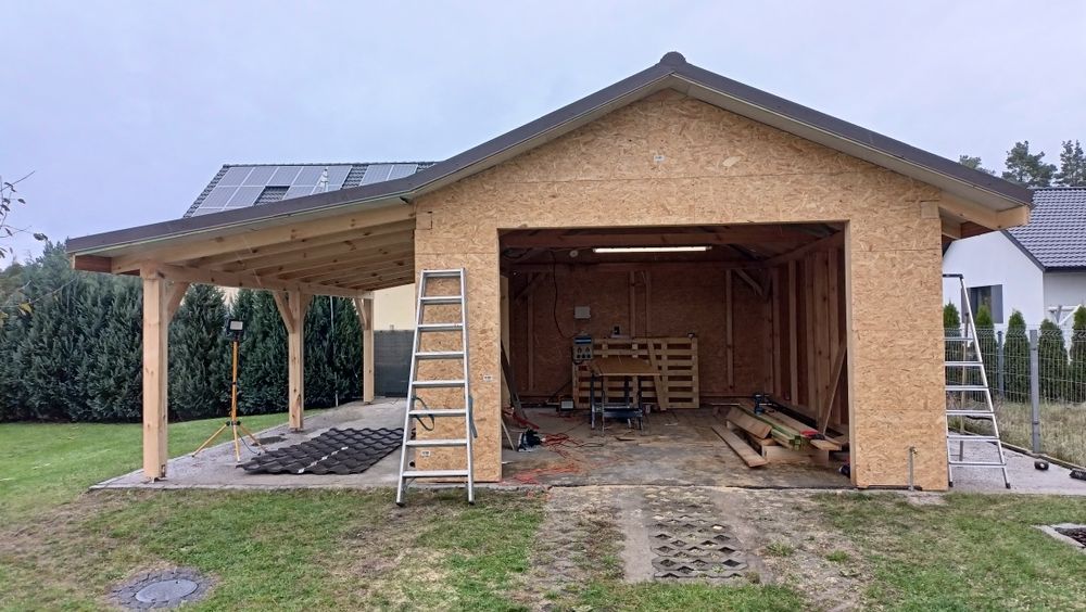Garaż zadaszenie altanka taras