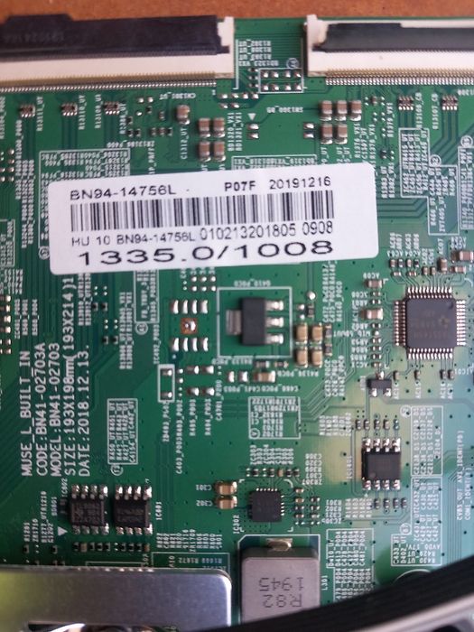 Placa principal com fonte de alimentação  samsung tv