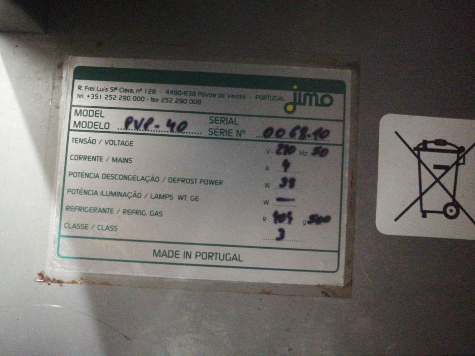 Frigorífico duplo em aço com circulação de ar forçado