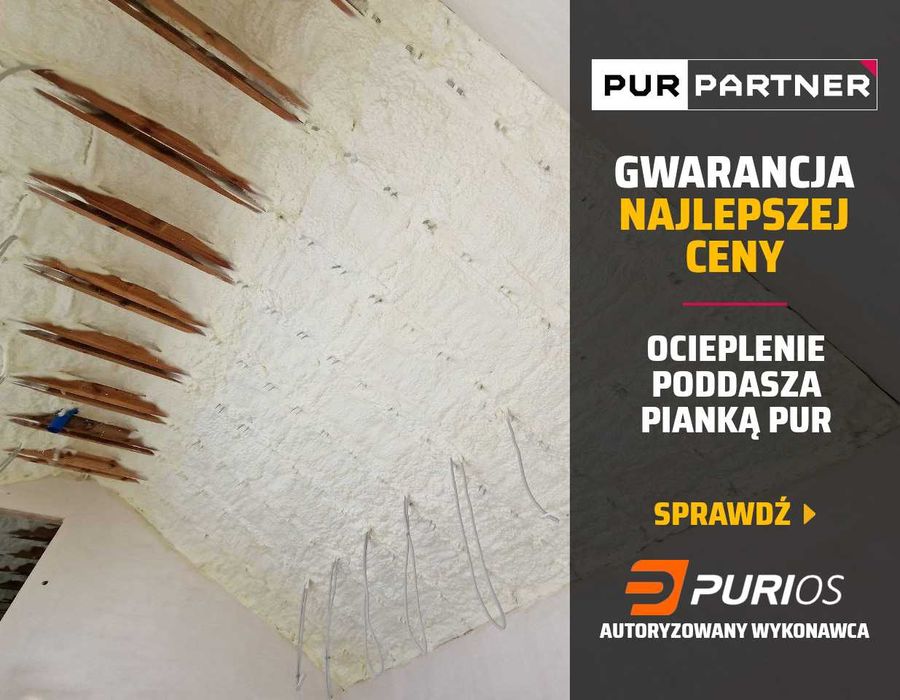 PIANA PUR / Ocieplanie PIANĄ PUR / Ocieplenie dachu PIANĄ PUR / Ocieplenie poddasza PIANKĄ PUR / Izolacja Poddasza PIANKĄ PUR / CELULOZA / PROMOCJA !!