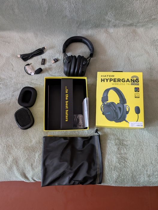 Навушники Hator Hypergang 2 Wireless Tri-Mode Black (HTA-950)