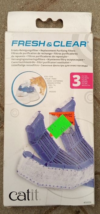 Wymienny filtr z węglem aktywnym do poidła dla kota