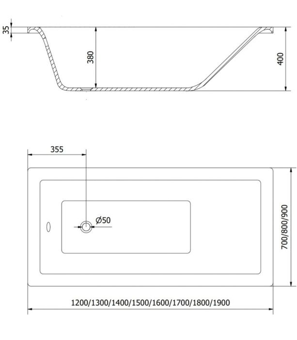 Wanna 130x70 cm nowa z gwarancją