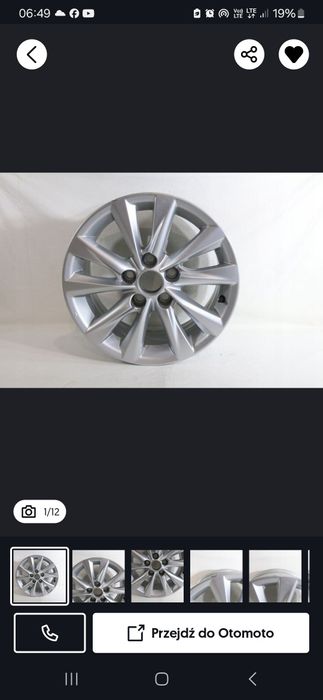 Felga oryginalna aluminiowa corolla e 21 Sprzedawane na sztuki