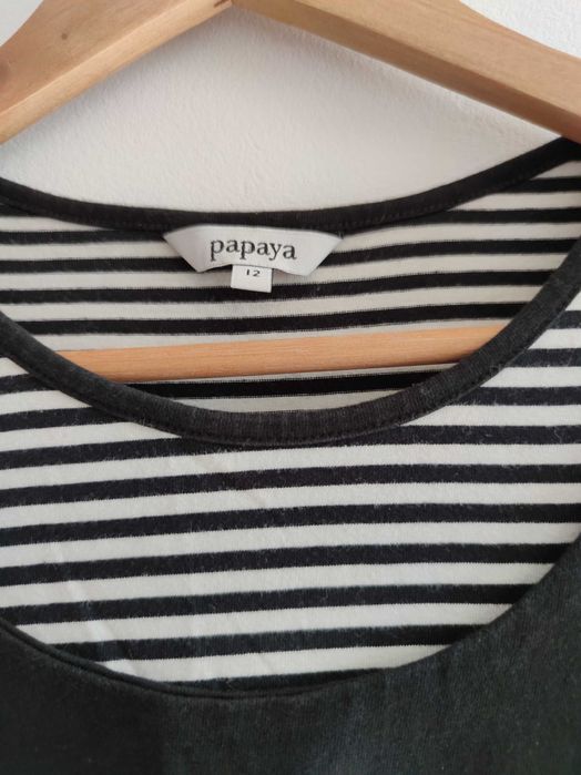 Bluzka tunika sukienka ciążowa Papaya rozmiar L bardzo dobry stan