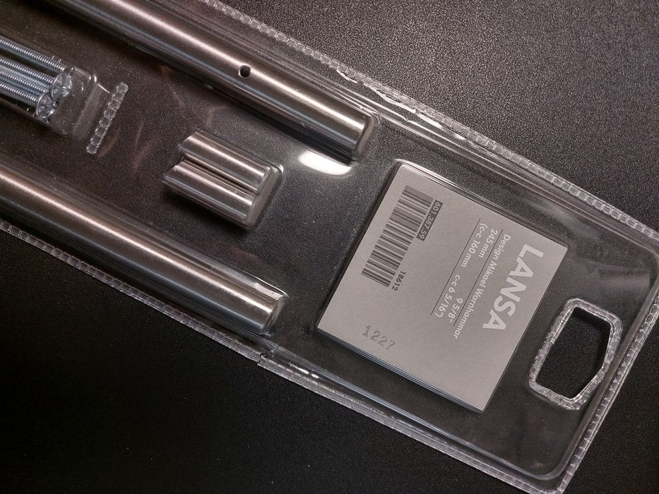 Uchwyty meblowe  Ikea, "Lansa", 3 szt., 24,5 cm.