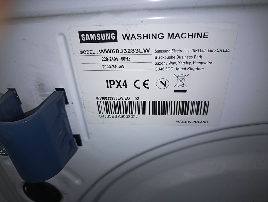 Pralka Samsung WW60J3283LW
