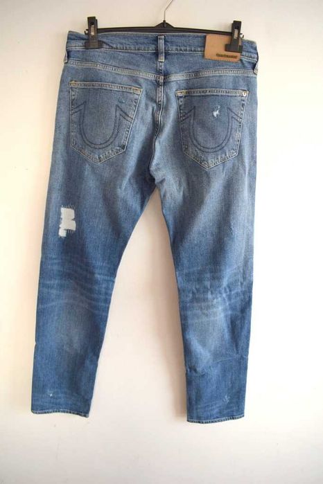 True Religion
Jeansy Zwężane przecierane w32 m męskie