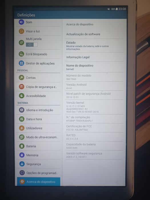 tablet samsung sm t560