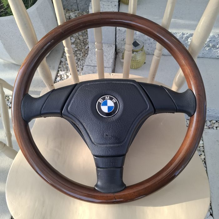 Kierownica drewno Bmw e36 34 Nardi Torino  1 nabojowa