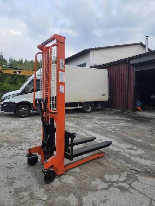 Wózek paletowy masztowy paleciak ręczny 2000 kg 1.6m stan idealny