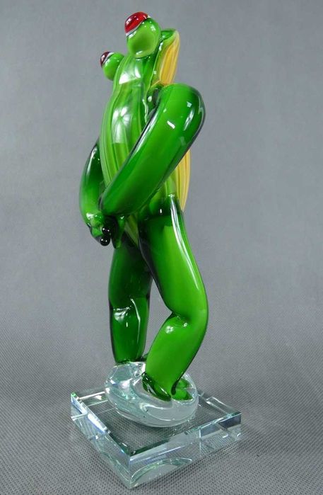 Figura ŻABA modelka szkło MURANO figurka żabka FROG