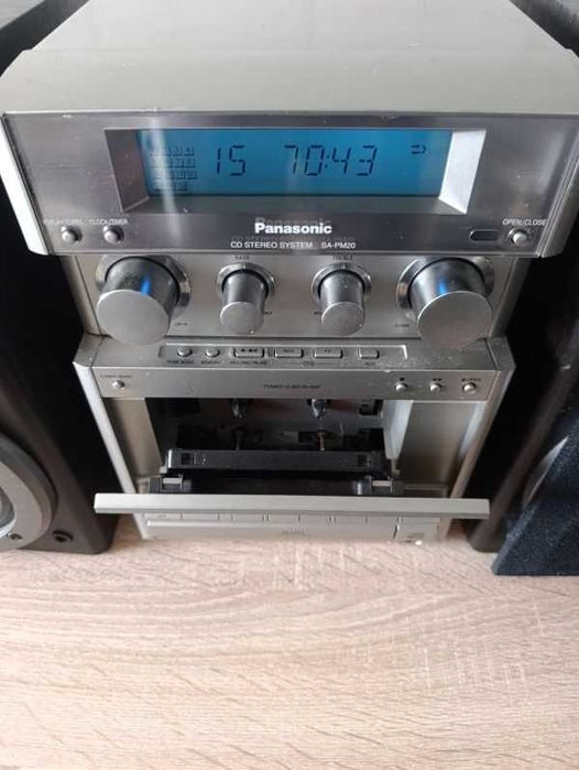 Panasonic SA-PM20, mini wieża stereo, pilot