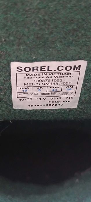 Чоловічі чоботи Sorel caribou CANADA Original зимові ботинки Берци для Охоти Рибалки р 43