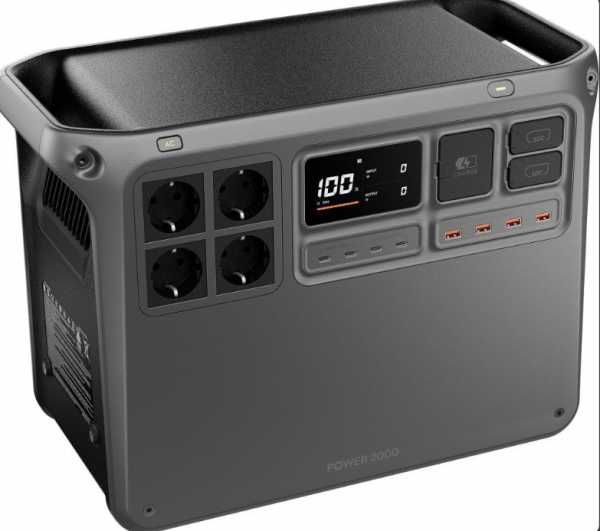 DJI Power 2000 (DYM2000H) — это мощная портативная зарядная станция флагманского уровня с емкостью  2048 Вт·ч и номинальной выходной мощностью 3000 Вт