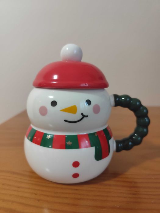 Caneca de natal boneco de neve