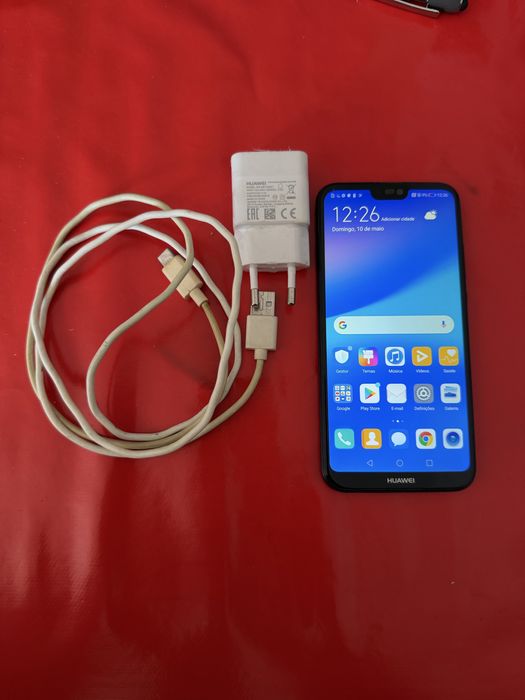 Huawei P20 Lite Preto – Desbloqueado + Carregador e Cabo