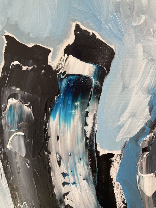 Pintura acrilica abstrata