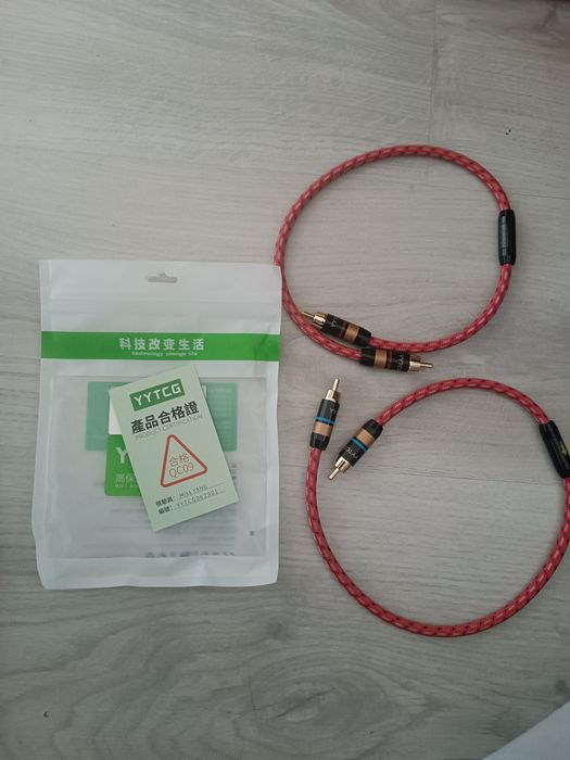 Kabel audio RCA x 2 szt nowe