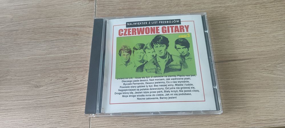 Płyta CD czerwone gitary
