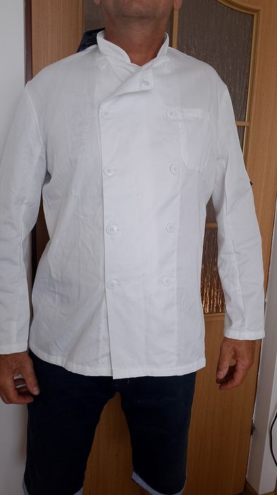 Nowy z metką biały fartuch L