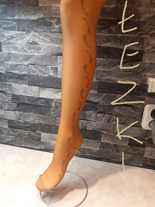 Rajstopy damskie wzór lycra 20 den