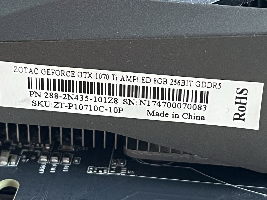 Zotac GTX 1070 Ti AMP! 8 GB