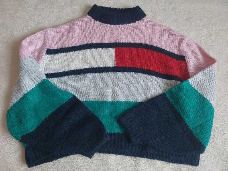 Джемпер tommy hilfiger tommy jeans женский многоцветный