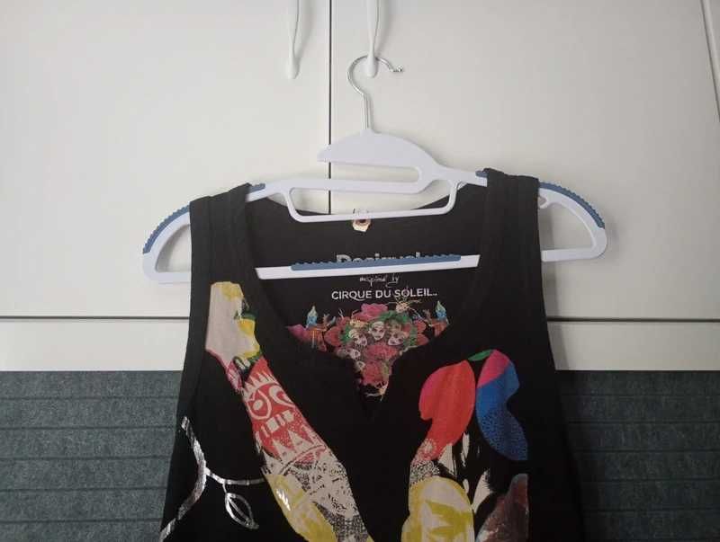 Bawełniana asymetryczna sukienka Desigual