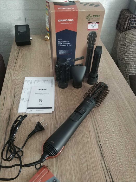 Lokówko Suszarka Obrotowa GRUNDIG NaturaShine HS 7080 dla Kobiet Loki