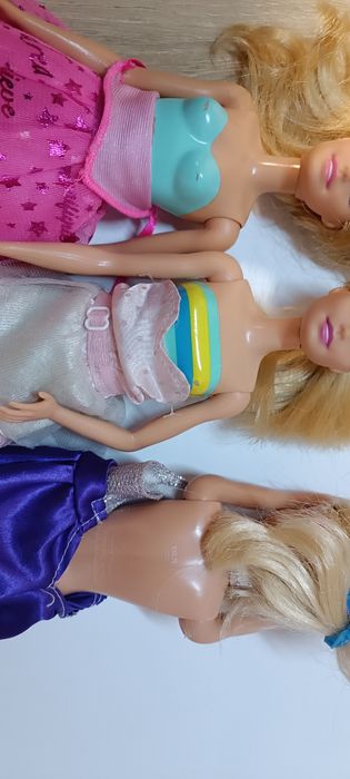 4 Куклы Barbie оригинал Mattel Барби и пупсы + одежда + рюкзак в подар