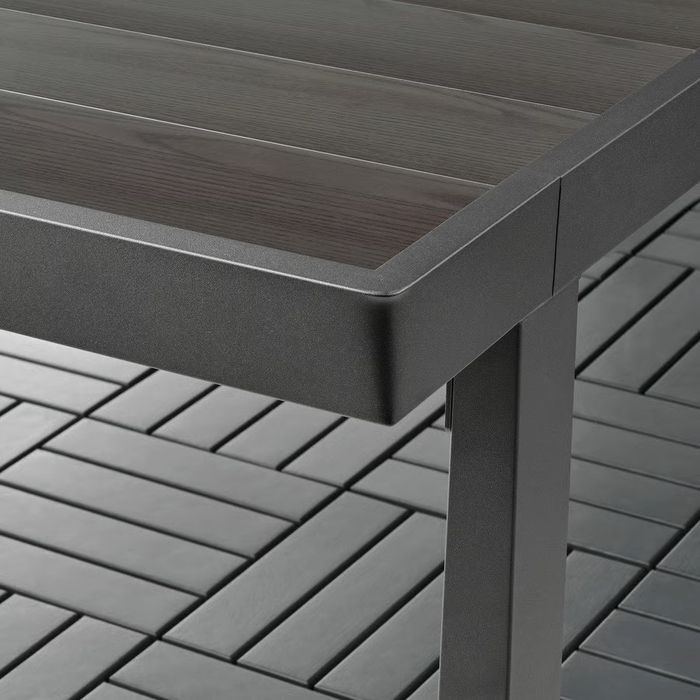 Mesa de Refeição para Exterior/Jardim (Mesa) - cinz esc, 224x93 cm