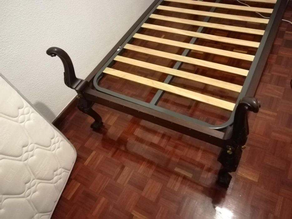 Cama D. João antiga madeira maciça