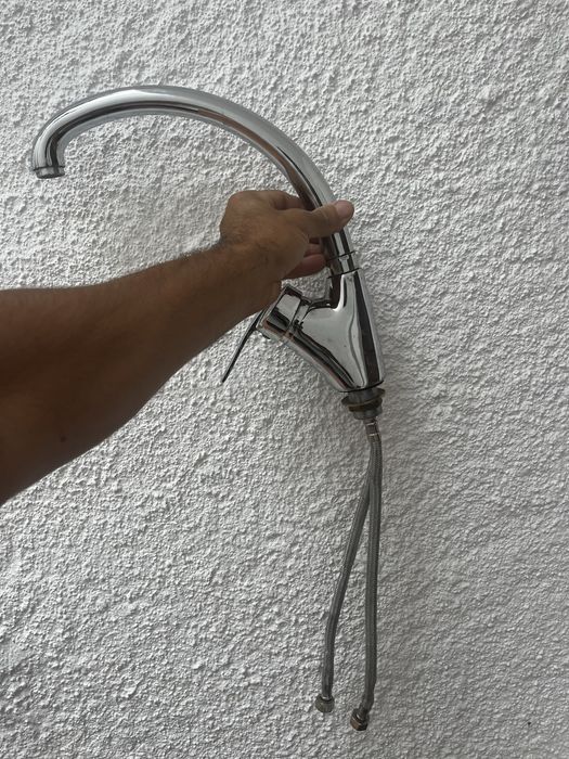 Bacia de cozinha inox 2 bacias como novo + torneira