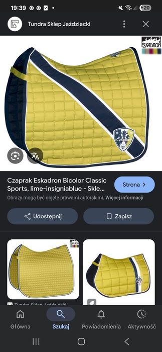 Zestaw Classic Sports Eskadron 2017 Full skokowy owijki czaprak nauszn