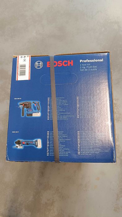 Młotowiertarka Bosch GBH 18V-22 szlifierka GWS 18V-7,aku,zestaw,torba