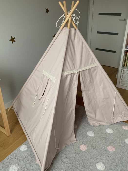 Namiot tipi teepee dla dzieci pudrowy róż